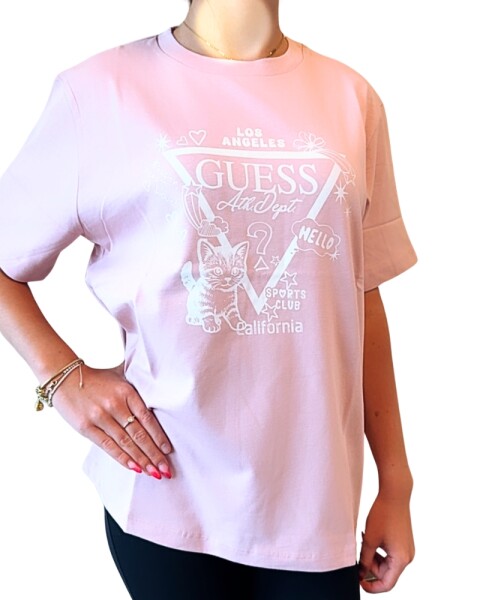 Dámské triko GUESS V6YI13 triangle kitten