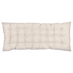 GREEN GATE Prošívaný sedák Emory Beige 50 x 120 cm, béžová barva, textil