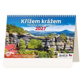 Kalendář stolní 2027 - Křížem krážem Českou republikou