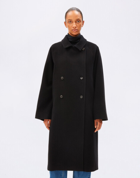 Armedangels Double-Breasted Wool Coat 105 black S