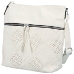 Trendy dámská koženková crossbody kabelka Felisia, bílá
