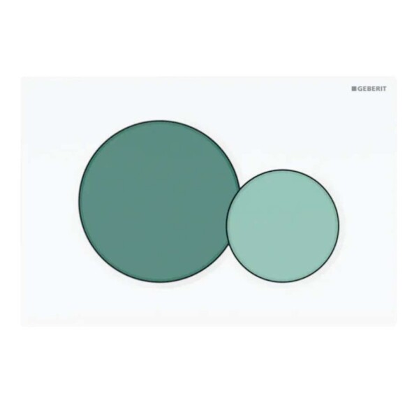 GEBERIT - Sigma01 Ovládání splachování, zelená/bílá 115.770.79.5