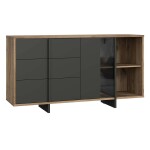 Komoda Gudrid dub flagstaff/černá