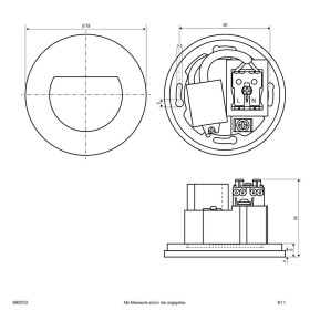 Mlight Jade 81-4080 stropní svítidlo, nástěnné světlo Energetická třída (EEK2021): F (A - G) 18 W LED bílá, šedá