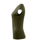 Pure tričko dámské military S