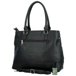 Stylová dámská koženková kabelka na rameno Kalama, černá