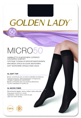 Dámské podkolenky Golden Lady Micro 50 den marrone scuro/odc.hnědá Univerzální