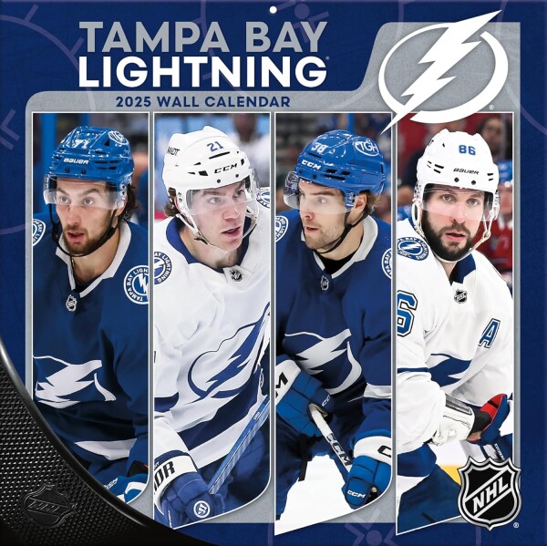 JF Turner Kalendář Tampa Bay Lightning 2025 Wall Calendar