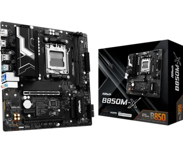 ASRock B850M-X / AMD B850 / DDR5 / SATA III / USB 3.2 / 2.5GLAN / sc.AM5 / mATX (90-MXBR1-A0UAYZ)