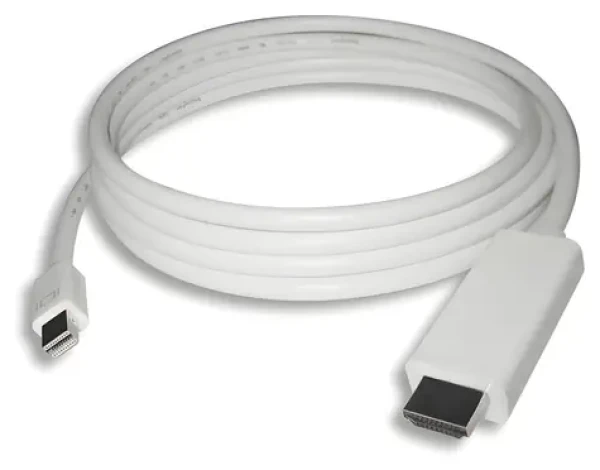 PremiumCord Kabel mini DisplayPort 1.2 – HDMI 2.0 bílá / Kabel / 4K 60Hz / M/M / 2 m (kportadmk04-02)