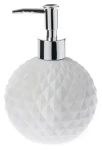 Spirella ALISON bílá / Dávkovač mýdla / porcelán / 480 ml / 17 cm