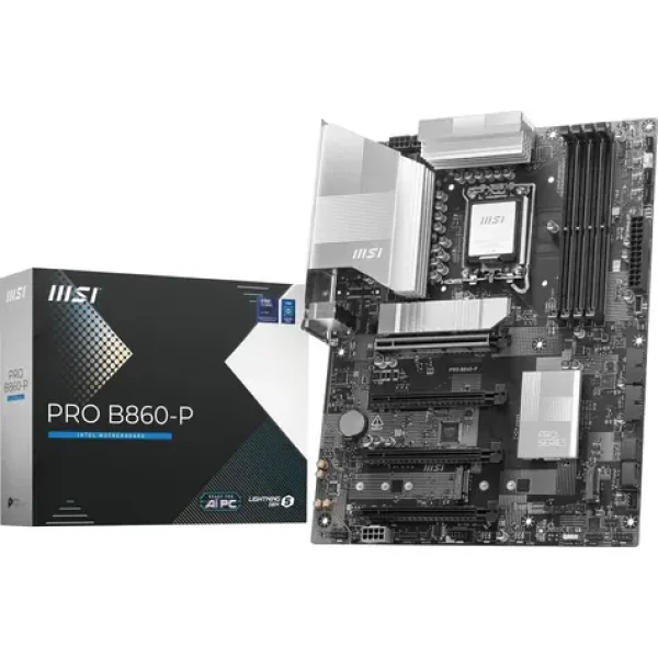 MSI PRO B860-P / B860 / LGA 1851 / 4x DDR5 / PCIEx 16 / 5GLAN / ATX (PRO B860-P)
