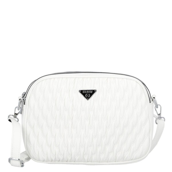 Trendy dámská koženková crossbody kabelka Fulla, bílá