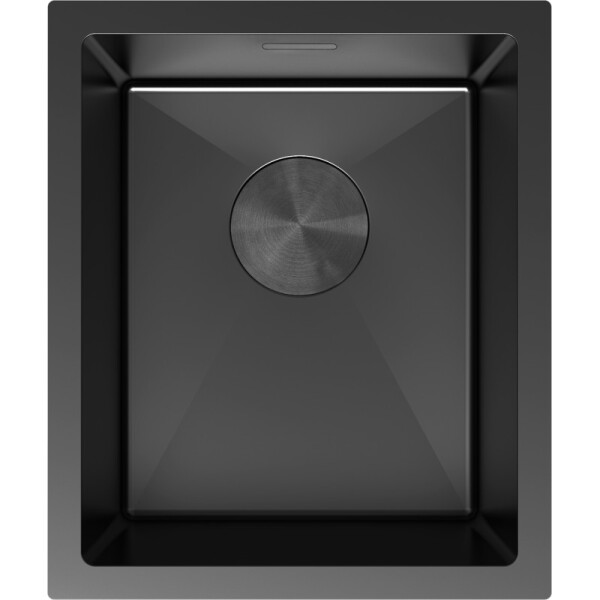 MEXEN - Trixo ocelový dřez 1-bowl 370 x 440 mm, černá 6412371000-70