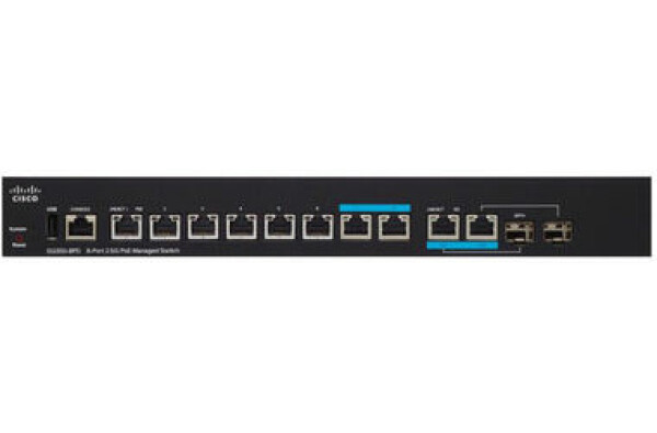 Cisco SG350-8PD / Gigabit Switch / 8-Port / 2x Combo Gbps / PoE / QoS / VLAN (SG350-8PD-K9-EU)