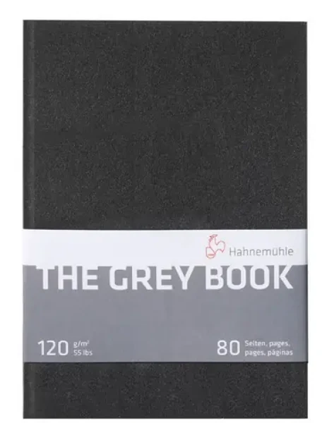 Hahnemühle Skicák The Grey Book (Světle šedá/hladký) A5/80 stran/120 g (10628681)