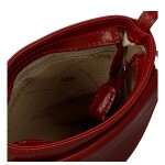 Luxusní dámská kožená crossbody kabelka Nica, červená