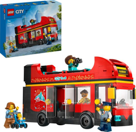 LEGO® City 60407 Červený dvoupodlažní vyhlídkový autobus - LEGO® DOTS