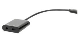 Digitus USB-C - USB-C + 3,5mm jack černá / Adaptér / audio a nabíjení (AK-300400-002-S)