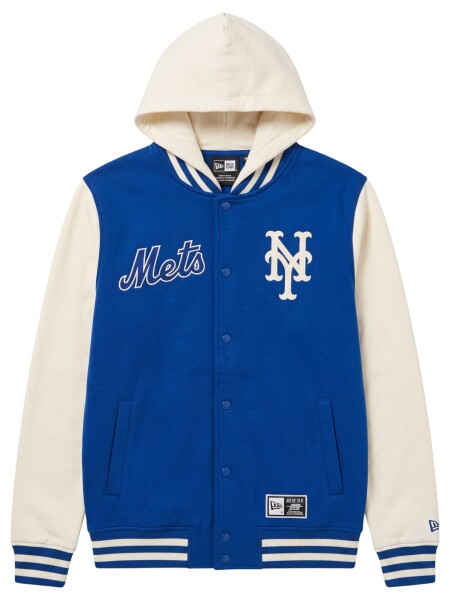 New Era Pánská bunda New York Mets MLB Letterman Hooded Velikost: 2XL