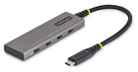 StarTech USB-C Hub 4 porty šedá / USB hub / 4x USB-C / 10 Gbps / 100W PD (309B-USBC-HUB)