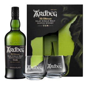 Ardbeg Whisky 10yo 0,7L, 46%, -DB + 2 skl.-