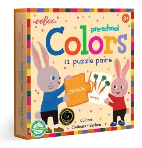 EEBOO Puzzle Duo Barvy (anglicky)