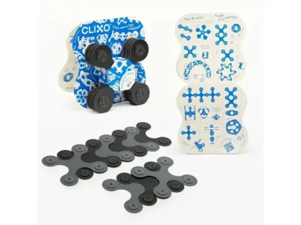 Clixo Designer Black Grey Magnetická stavebnice
