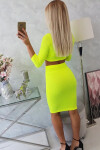 Dámský set 9084 Neon žlutá - K-Fashion UNI neon žlutá