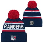 Outerstuff Dětská zimní čepice New York Rangers NHL 3Rd Jersey Jacquard Cuff Pom