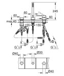 GROHE - Plus Baterie na okraj vany, 3-otvorová instalace, chrom 23845003