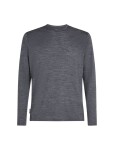 Pánské merino tričko s dlouhým rukávem ICEBREAKER Mens 125 Cool-Lite Sphere III LS Tee, Midnight Navy Heather velikost: L