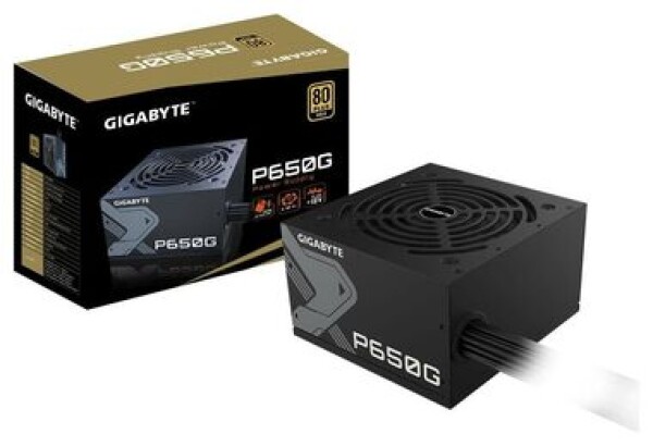 GIGABYTE GP-P650G / ATX / 650W / nemodulární / 80PLUS GOLD / aktivní PFC / 120mm ventilátor (GP-P650G)