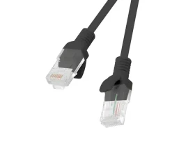 Lanberg CAT6 UTP 0,5 m černá / Patch kabel / RJ45-RJ45 / Fluke Passed (PCU6-10CC-0050-BK)