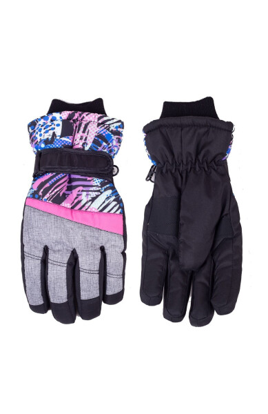 Lyžařské rukavice YOCLUB REN-0320K šedá 18 cm