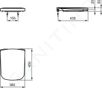 IDEAL STANDARD - Strada WC sedátko softclose, bílá J469701