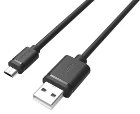 Unitek Y-C451GBK černá / Kabel USB / USB 2.0 / USB-A (M) - Micro-USB B (M) / 1 m (Y-C451GBK)
