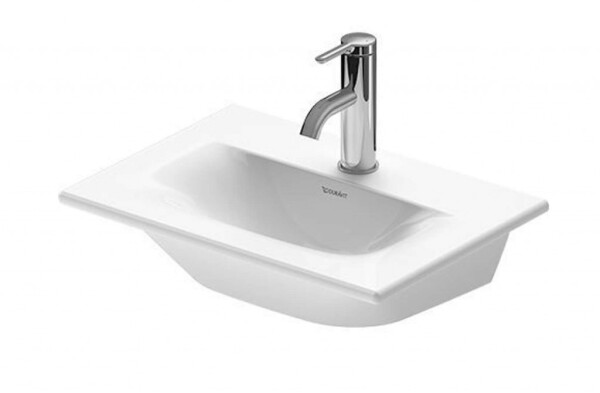 DURAVIT - Viu Umývátko 45x32 cm, bez přepadu, s otvorem pro baterii, bílá 0733450041