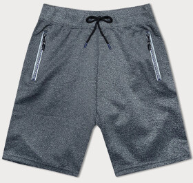Tmavě šedé pánské sportovní kraťasy model 18612068 šedá XL - J.STYLE