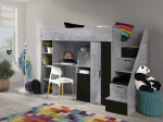 Dětský pokoj Konkret 14 Barva korpusu: Beton, Dveře: Bílá, Strana: Levá