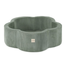 PLUSH NEST PLUSH NEST Suchý bazén Květinová zóna 95 × 30 cm, zelený prémiový manšestr