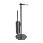 OMNIRES - MODERN PROJECT volně stojící držák na toaletní papír a kartáč, grafit MP60810GR