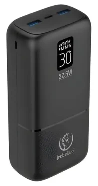 Rebeltec P30 LCDPD / Powerbanka / 30 000 mAh / 22,5 W PD / LCD displej (RBLAKT00023)