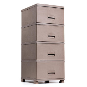 Plastová komoda MEGAPLAST NATURA mocca