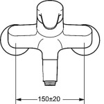 HANSA - Mix Umyvadlová baterie, chrom 01692283