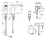 SCHELL - Xeris E Elektronická umyvadlová baterie, HD-K, 1 druh vody, síťové napájení, chrom 012080699