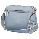 Trendy dámská koženková crossbody kabelka Chiara, světle modrá