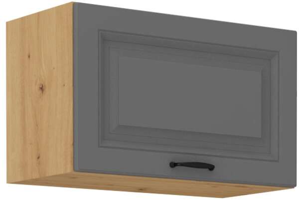 Horní skříňka nad digestoř Stilo 60 GU-36 1F Barva korpusu: Dub artisan, Barva dvířek: Dust Grey