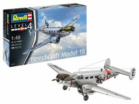 Revell Plastic ModelKit letadlo 03811 Beechcraft Model 18 1:48