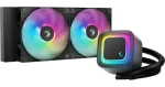 DEEPCOOL LE240 V2 černá / AIO vodní chladič CPU / 2x 120mm / ARGB / 31,6 dB / AMD + Intel (R-LE240-BKAMMC-G-2)